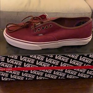 Vans Authentic (Suede/Leather) in Tawny Port